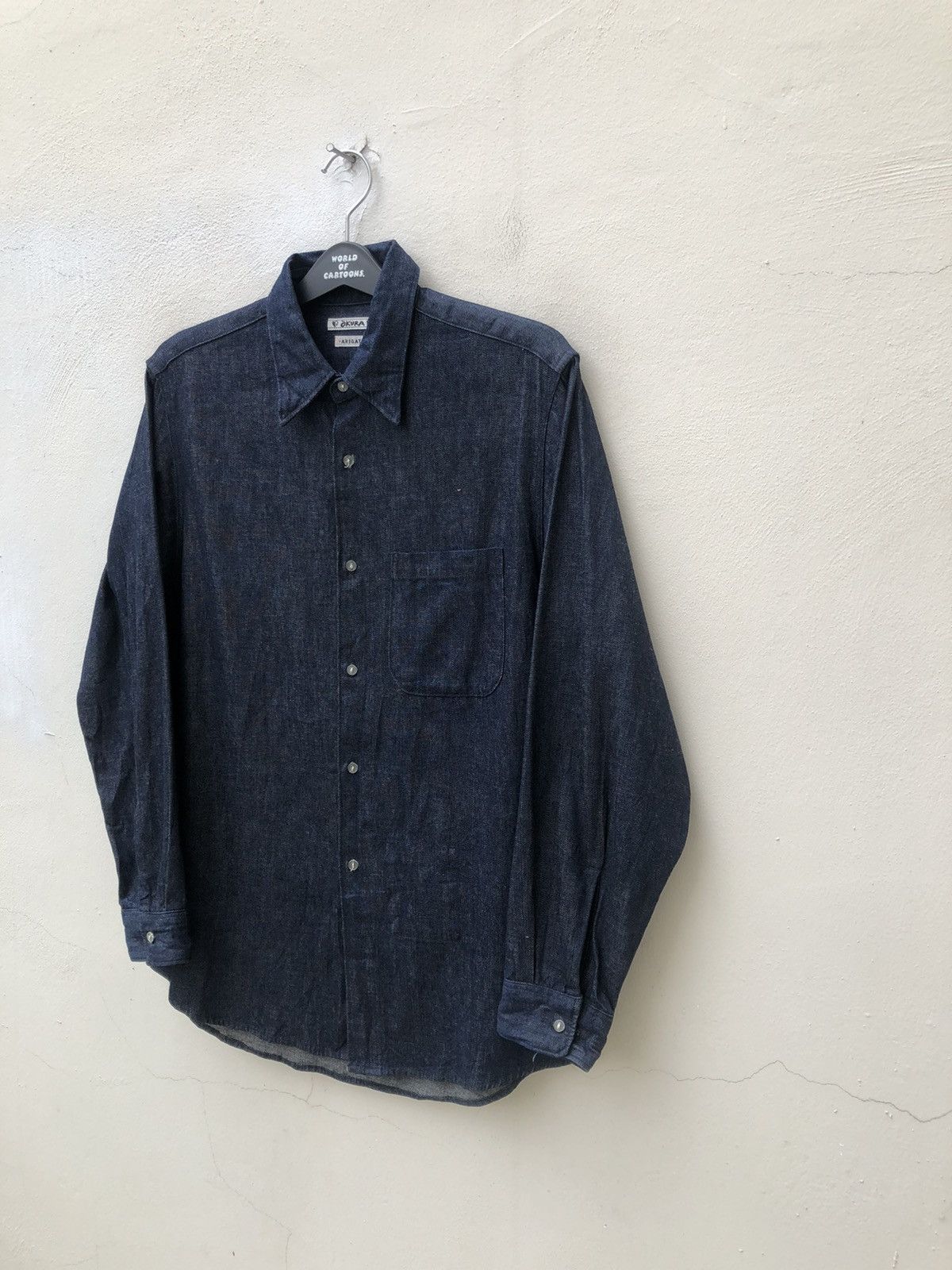 Blue Blue Japan Okura Arigato Japan Indigo Denim Shirt Size US M / EU 48-50 / 2 - 3 Thumbnail