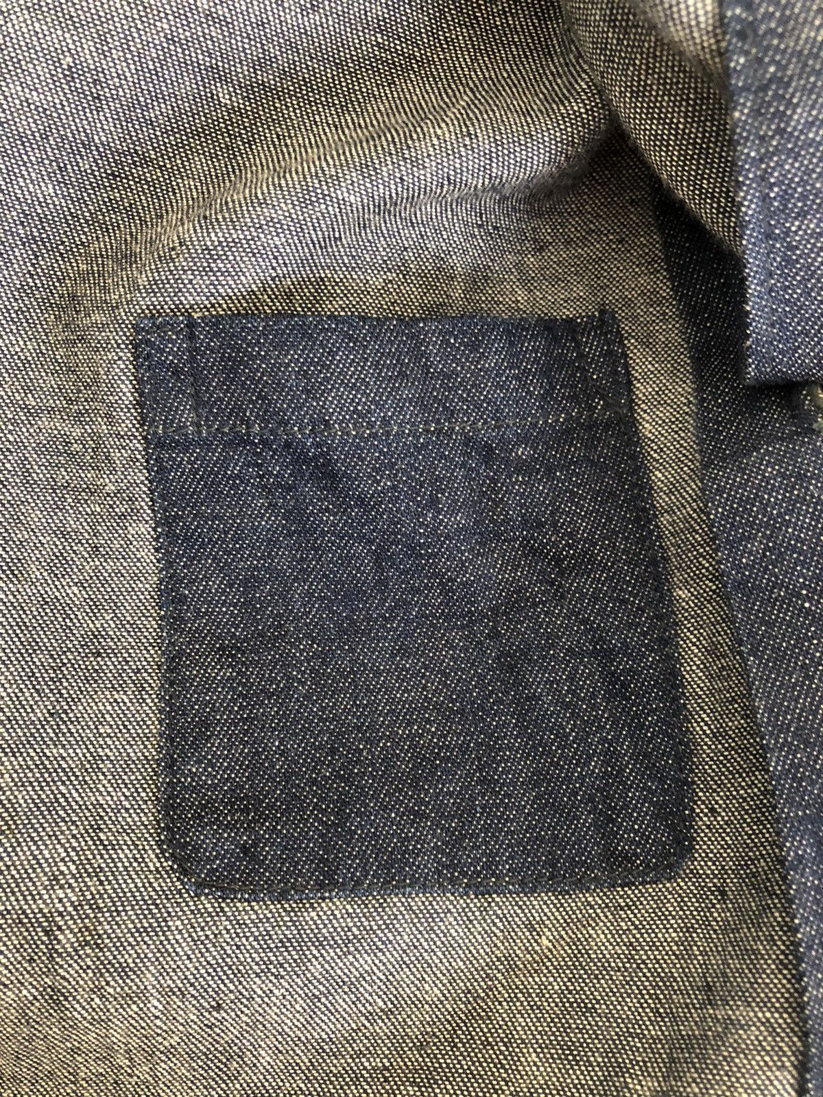 Blue Blue Japan Okura Arigato Japan Indigo Denim Shirt Size US M / EU 48-50 / 2 - 9 Thumbnail
