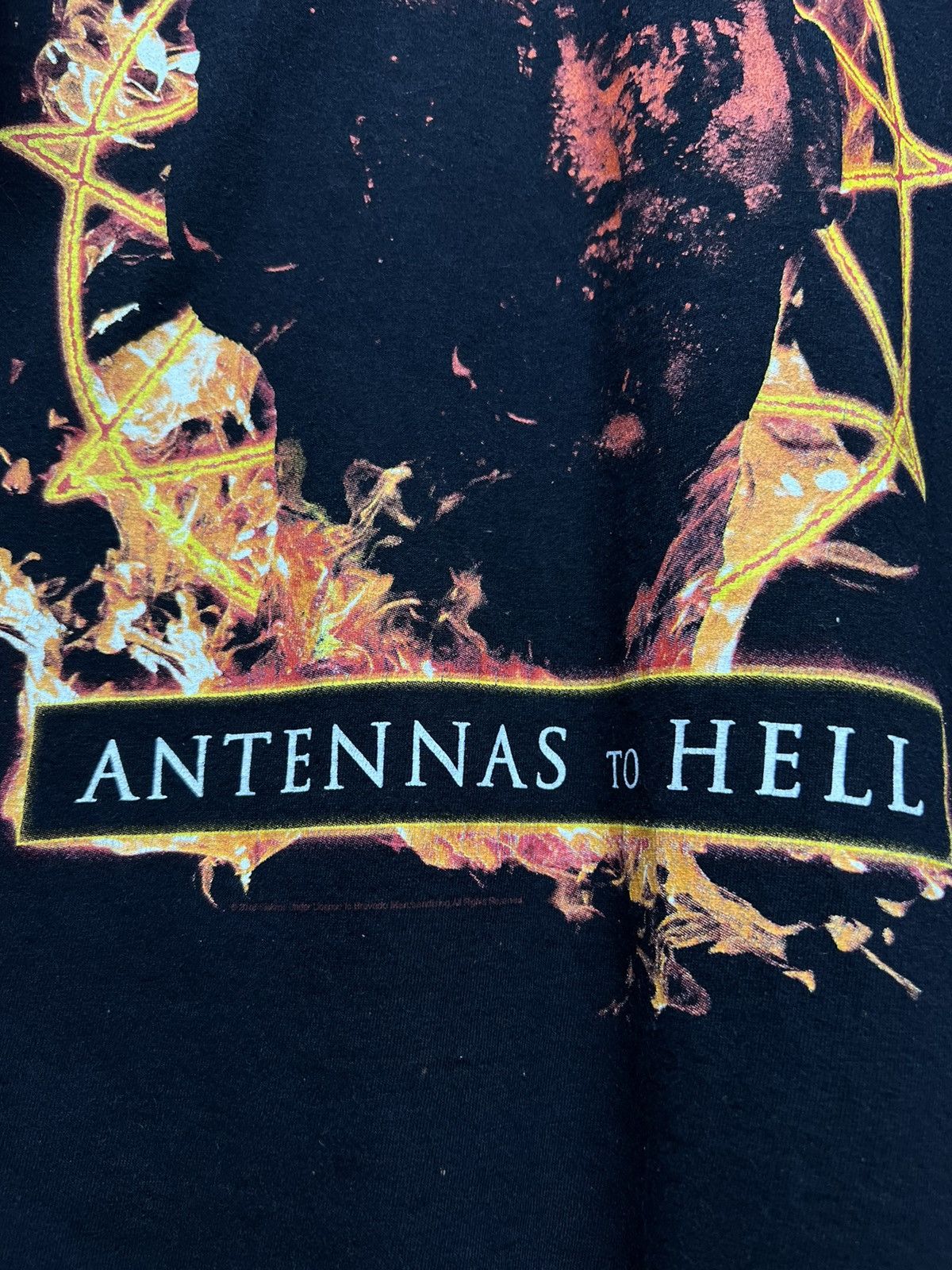 Band Tees × Slipknot × Vintage Vintage Y2k Slipknot Antennas To Hell Big Logo T-Shirt 00’s Size US XL / EU 56 / 4 - 4 Thumbnail