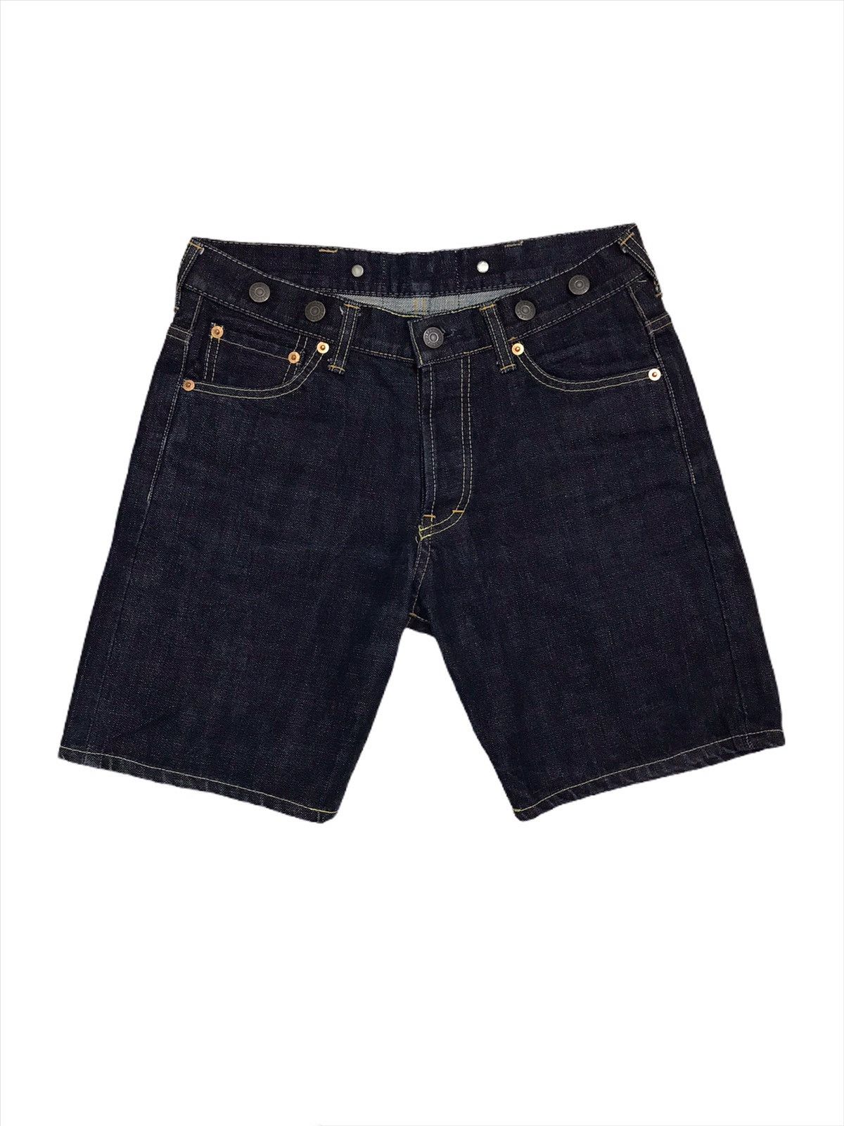 Beams Plus × Japanese Brand Japan Beams Boy Suspander Button Selvedge Short Denim Size US 30 / EU 46 - 3 Thumbnail