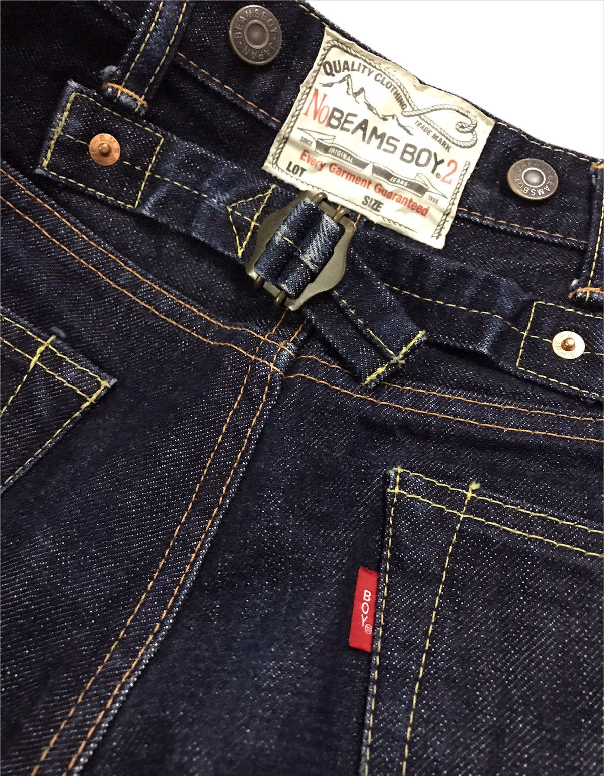 Beams Plus × Japanese Brand Japan Beams Boy Suspander Button Selvedge Short Denim Size US 30 / EU 46 - 2 Thumbnail