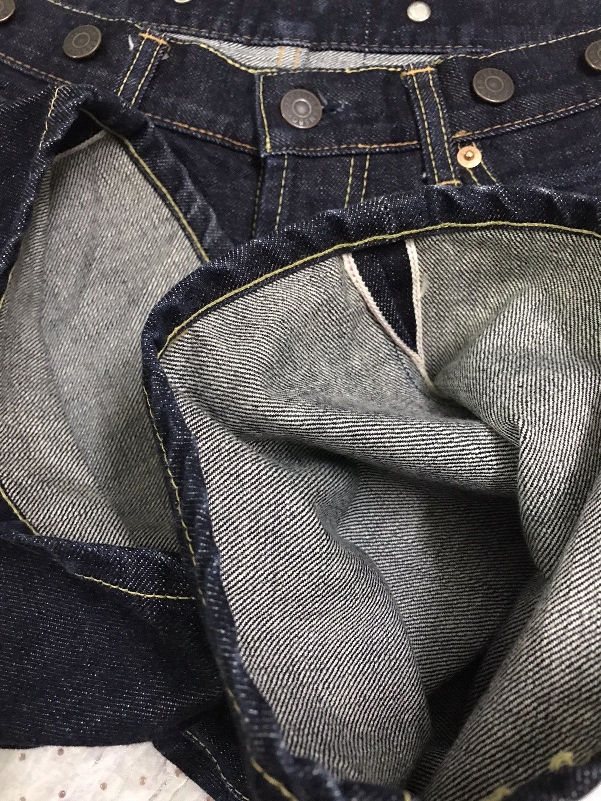 Beams Plus × Japanese Brand Japan Beams Boy Suspander Button Selvedge Short Denim Size US 30 / EU 46 - 6 Thumbnail