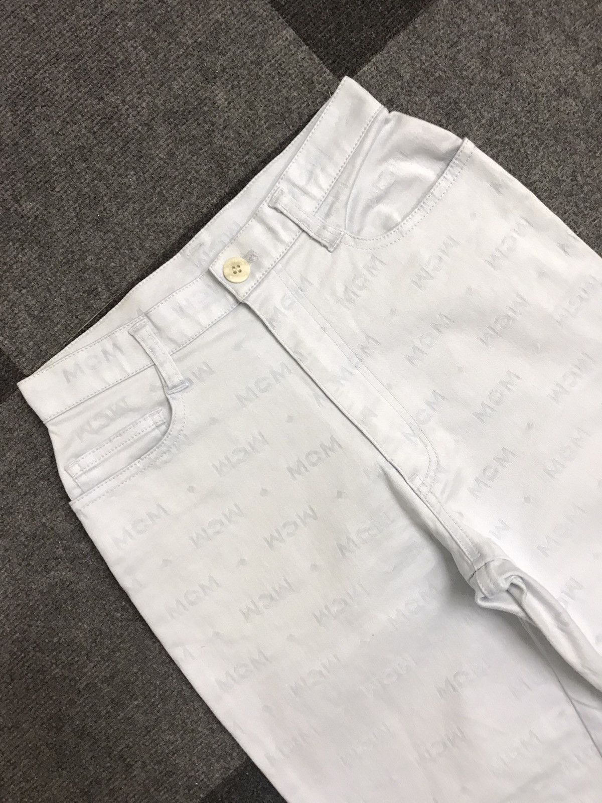 Designer × MCM Full Print MCM Flare Pant Size 24" / US 00 / IT 34 - 2 Thumbnail