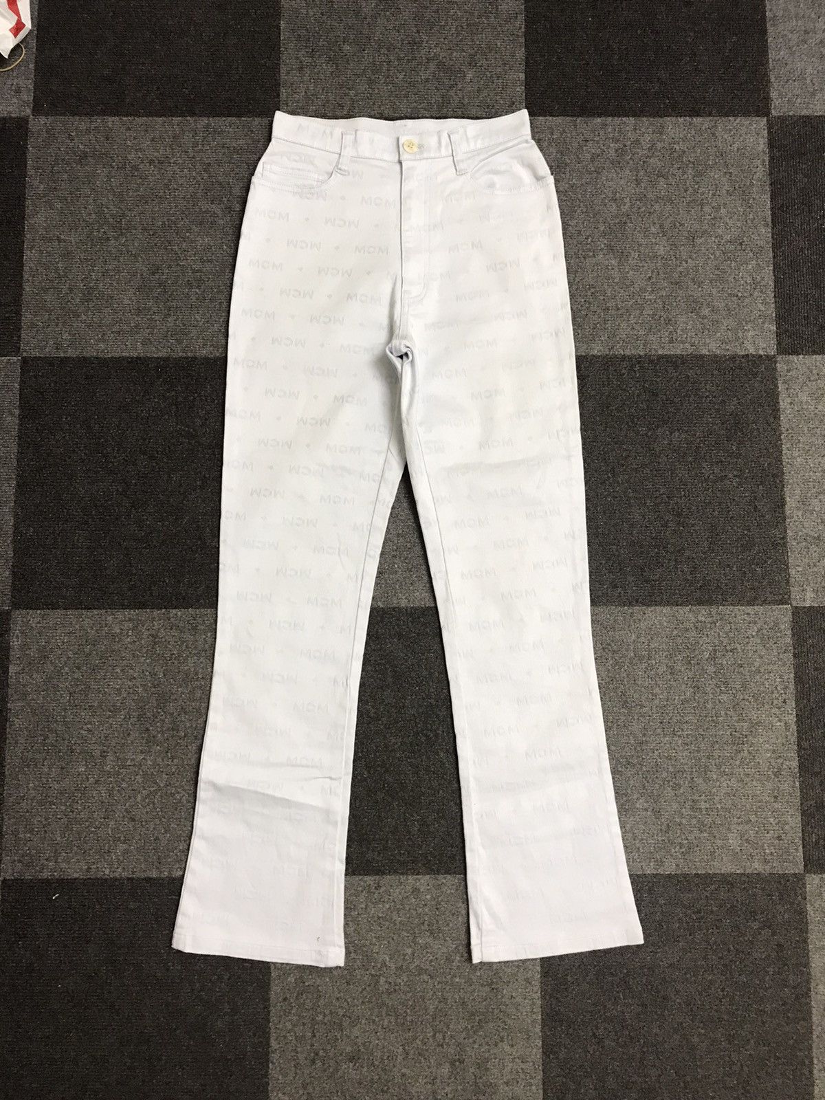 Designer × MCM Full Print MCM Flare Pant Size 24" / US 00 / IT 34 - 1 Thumbnail