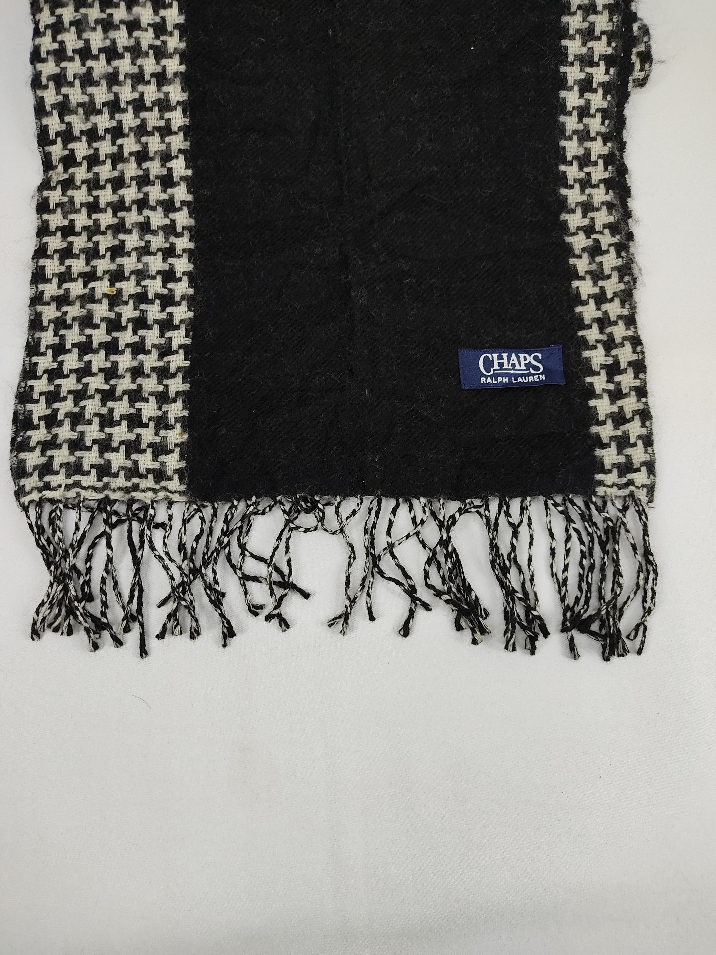 Chaps Ralph Lauren Chaps Ralph Lauren Black White Scarf Muffler Neck Wear Size ONE SIZE - 2 Thumbnail