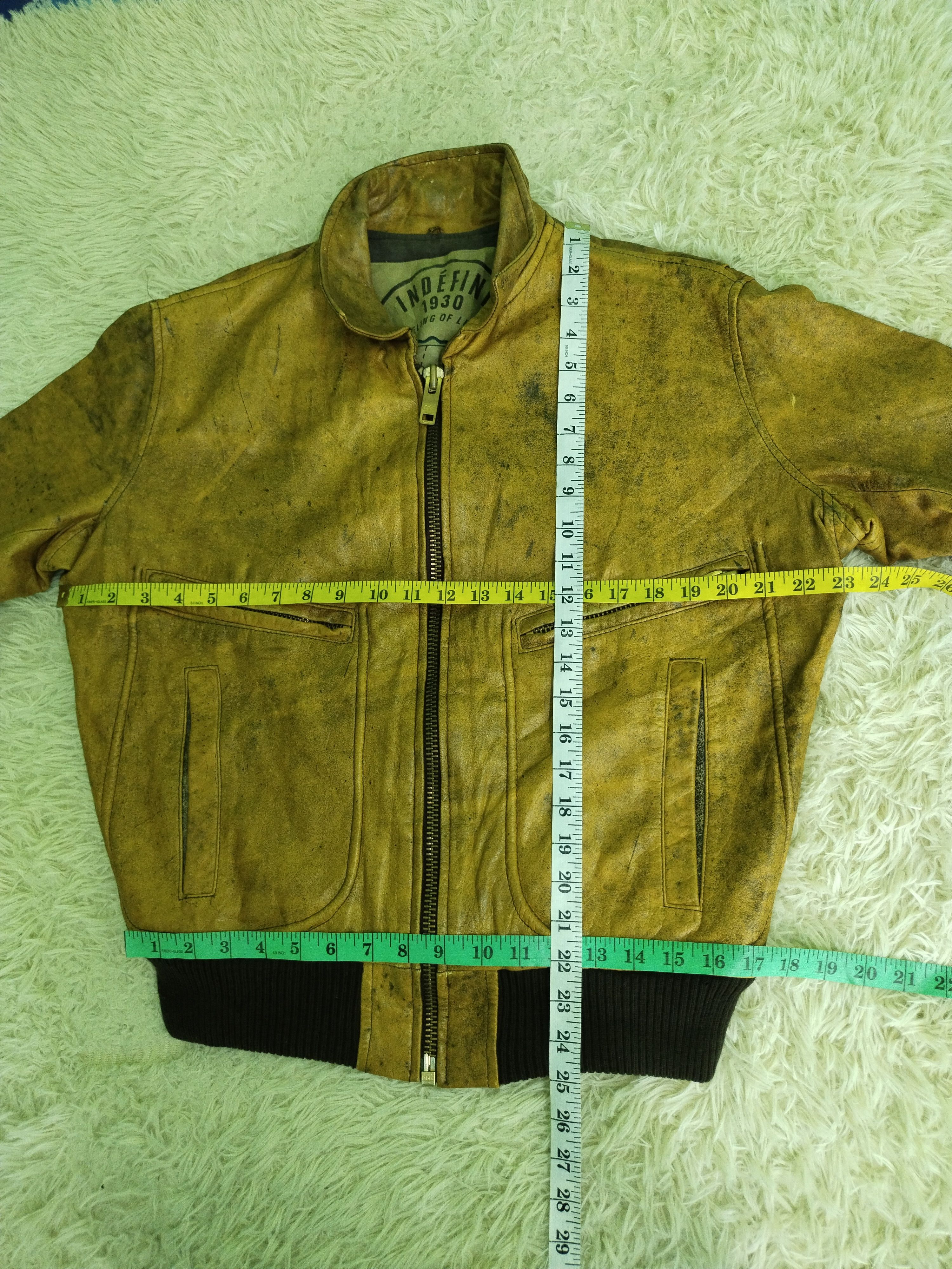 Leather Vintage INDEFINI 1930 Feeling Of Light Leather Jacket Size US M / EU 48-50 / 2 - 22 Thumbnail
