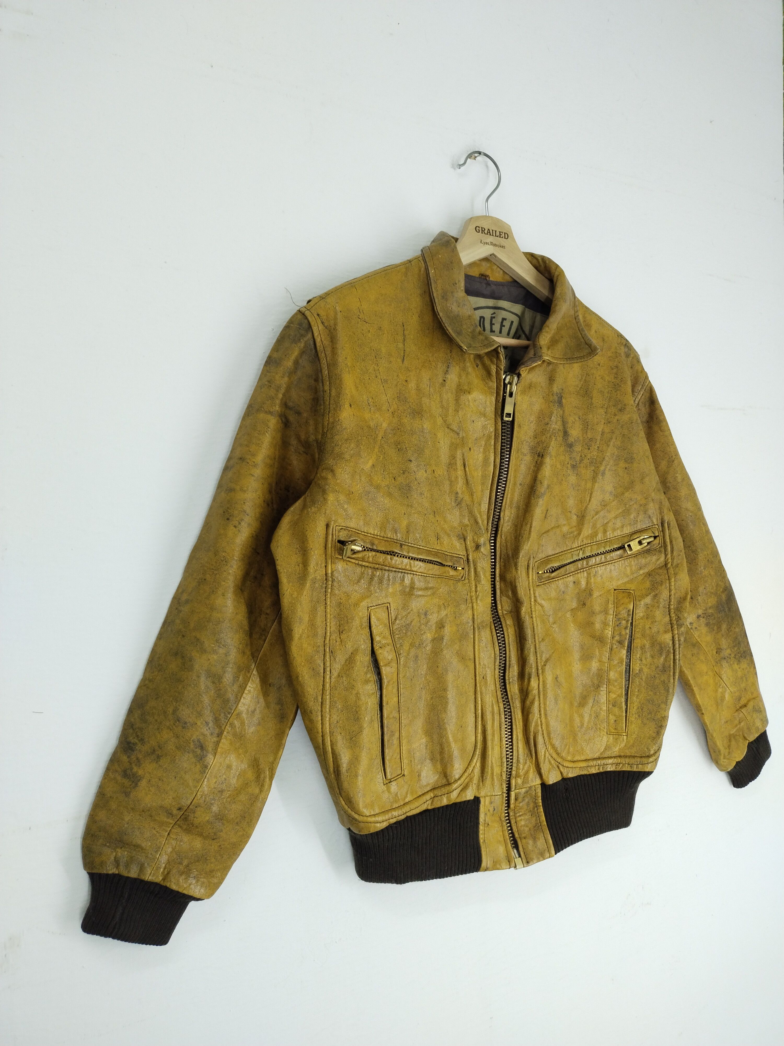 Leather Vintage INDEFINI 1930 Feeling Of Light Leather Jacket Size US M / EU 48-50 / 2 - 2 Thumbnail