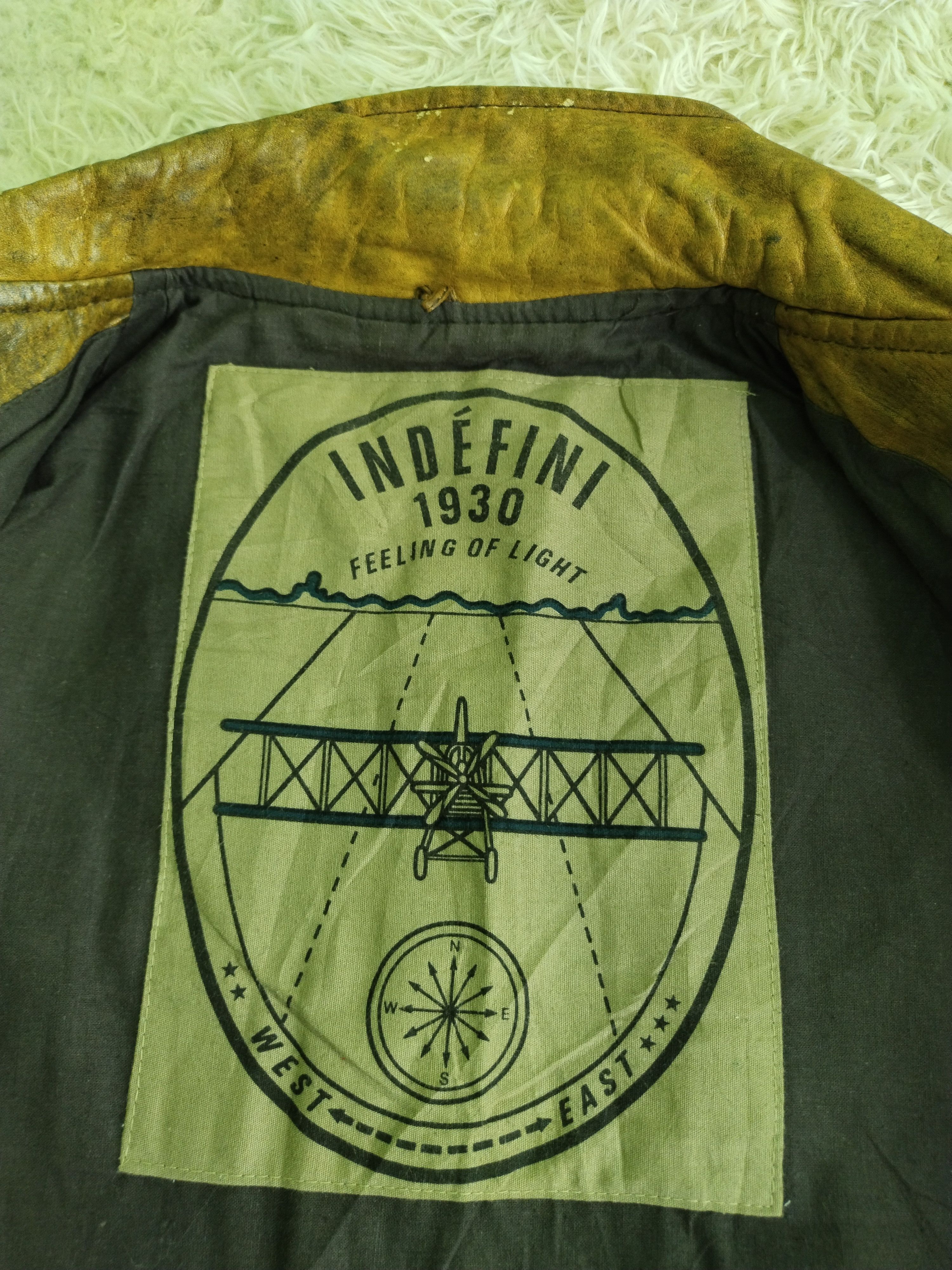 Leather Vintage INDEFINI 1930 Feeling Of Light Leather Jacket Size US M / EU 48-50 / 2 - 18 Thumbnail