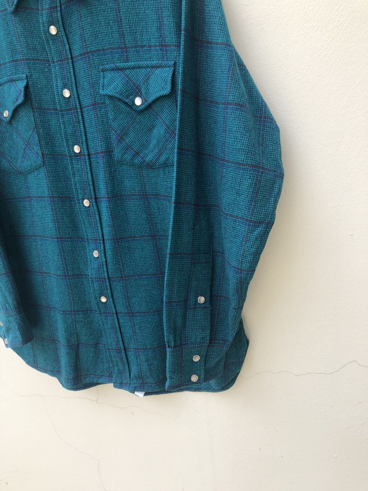Pendleton Vintage 70s Pendleton Usa Wool Plaid Western Shirt Size US L / EU 52-54 / 3 - 4 Thumbnail