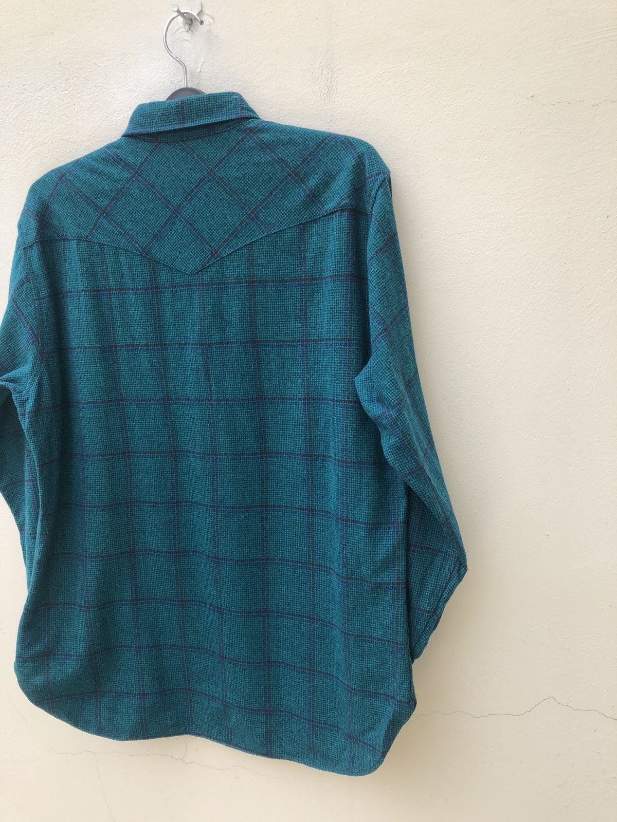 Pendleton Vintage 70s Pendleton Usa Wool Plaid Western Shirt Size US L / EU 52-54 / 3 - 8 Thumbnail