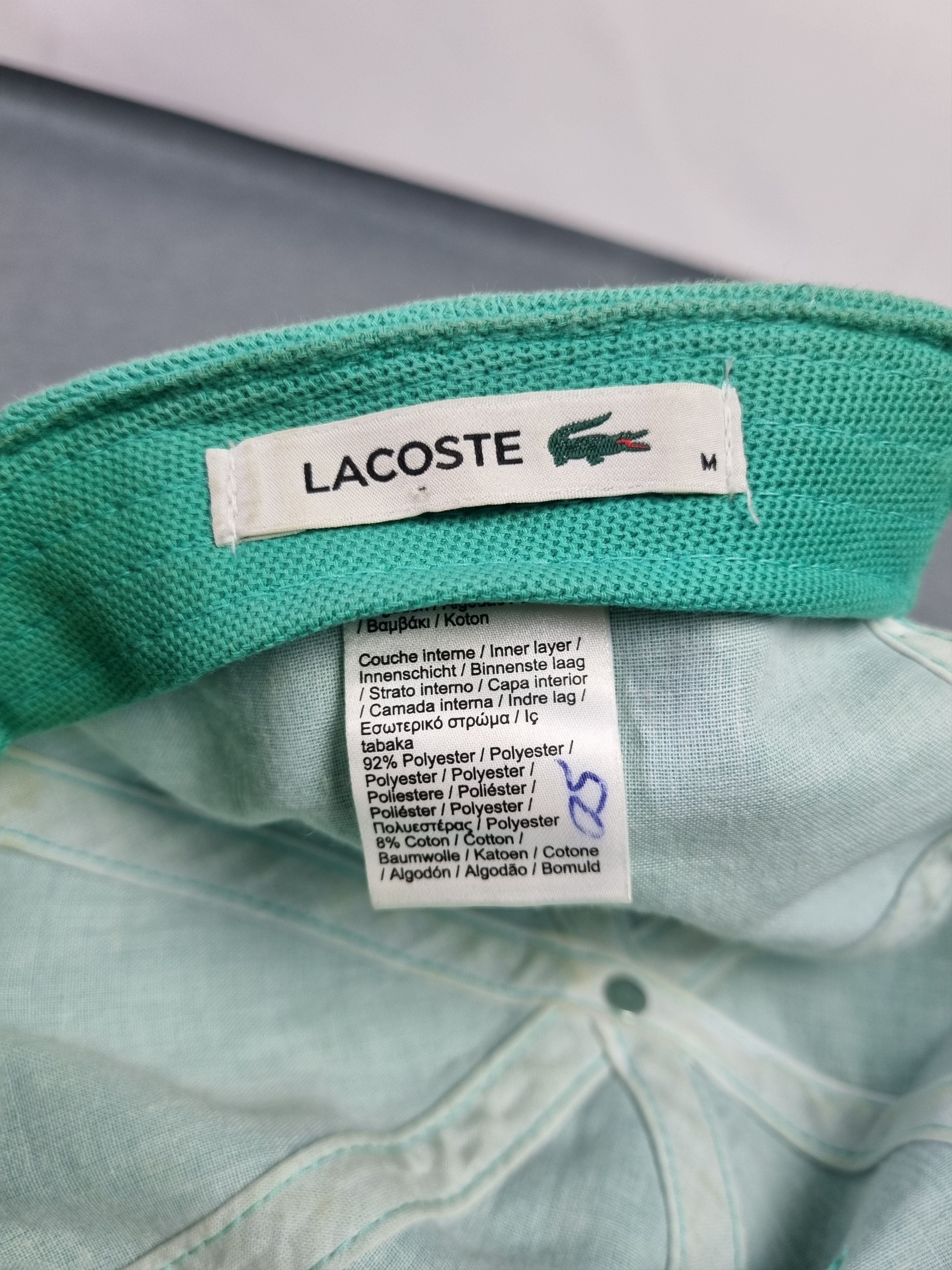 Lacoste × Vintage ⛳ Beautiful Turquoise Lacoste Golf Cap Size ONE SIZE - 9 Thumbnail