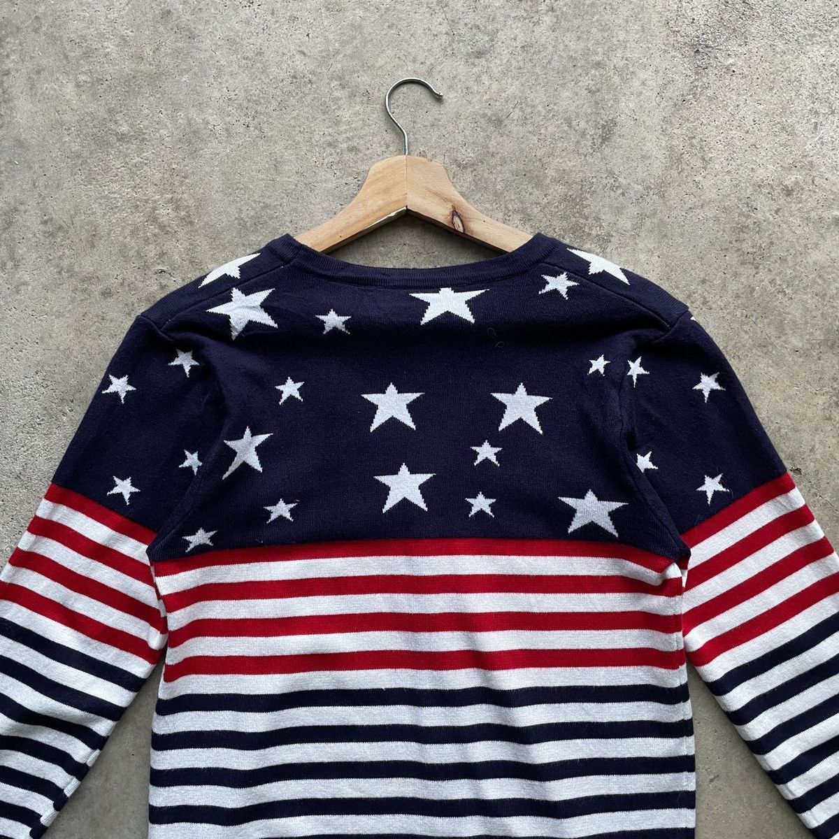 Aran Isles Knitwear Japanese Vintage Striped & Star Cardigan Knitwear Size US M / EU 48-50 / 2 - 8 Thumbnail