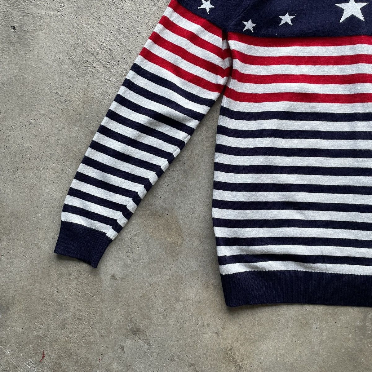 Aran Isles Knitwear Japanese Vintage Striped & Star Cardigan Knitwear Size US M / EU 48-50 / 2 - 6 Thumbnail
