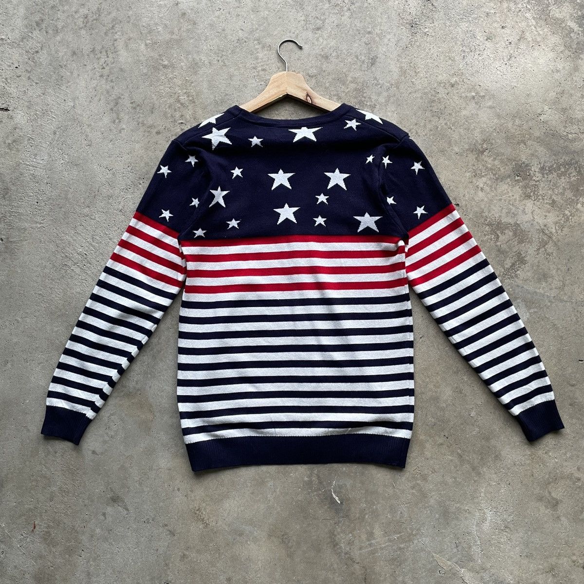 Aran Isles Knitwear Japanese Vintage Striped & Star Cardigan Knitwear Size US M / EU 48-50 / 2 - 9 Thumbnail