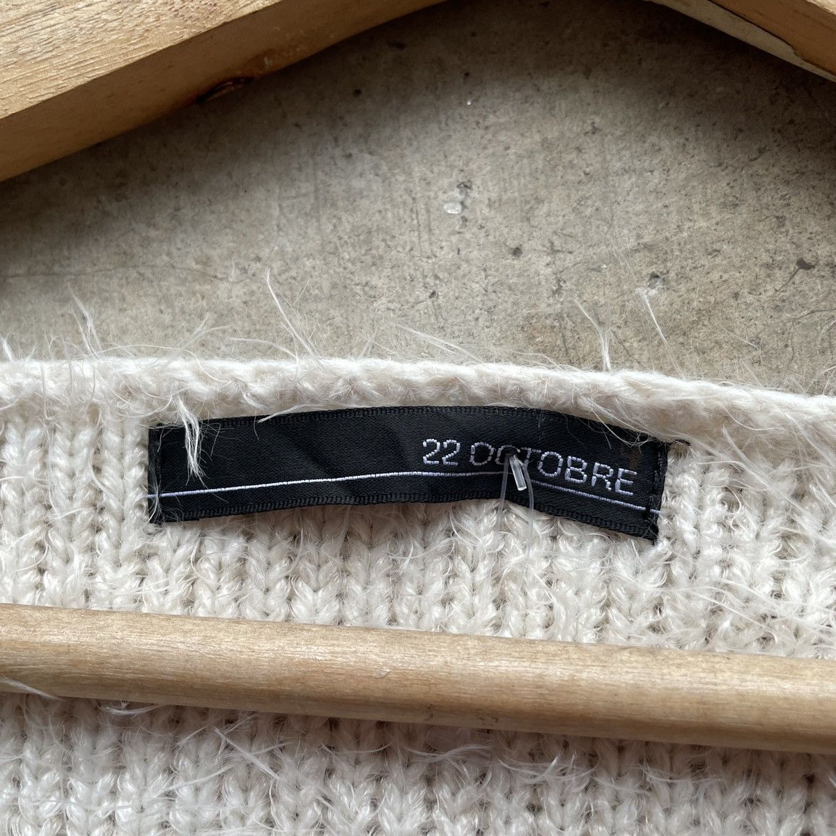 Aran Isles Knitwear JAPAN💥 22 Octobre White Mohair Shag Shaggy Knitwear Size US XL / EU 56 / 4 - 7 Thumbnail