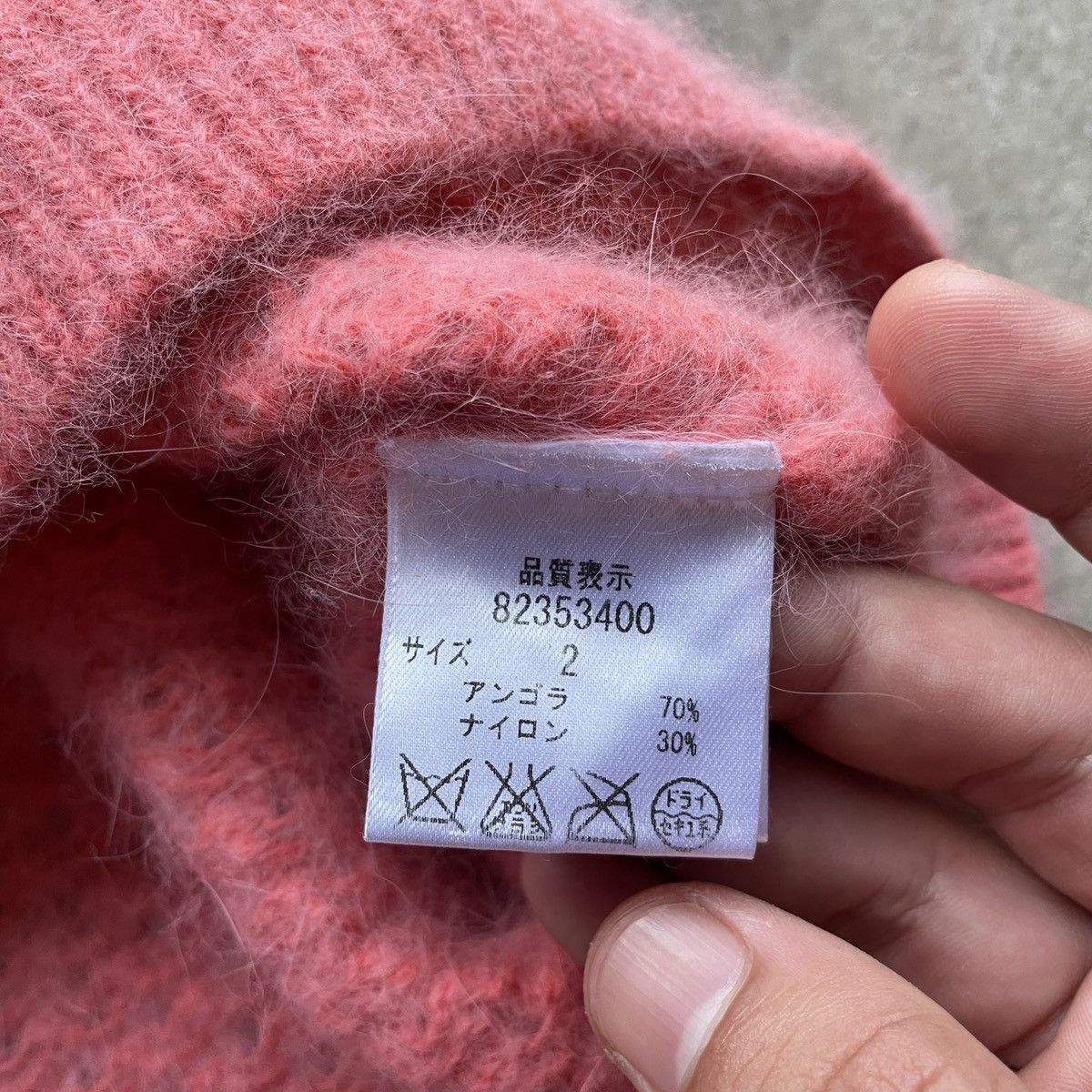 Japanese Brand Pitch Mohair Shag Shaggy Knitwear Jumper
