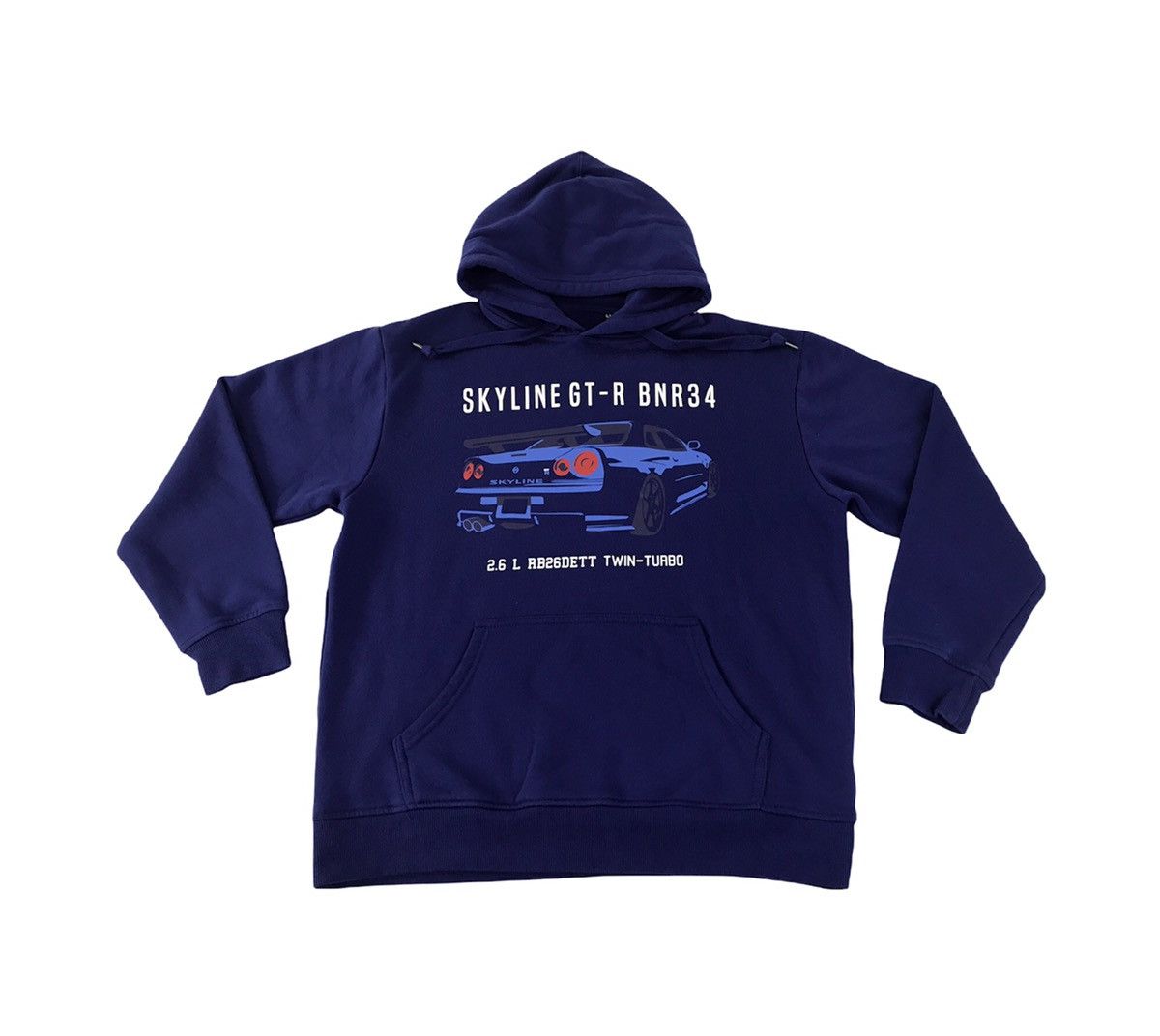 Japanese Brand Nissan Skyline GT-R BNR34 Hoodies Big Logo Printed Size US M / EU 48-50 / 2 - 1 Thumbnail