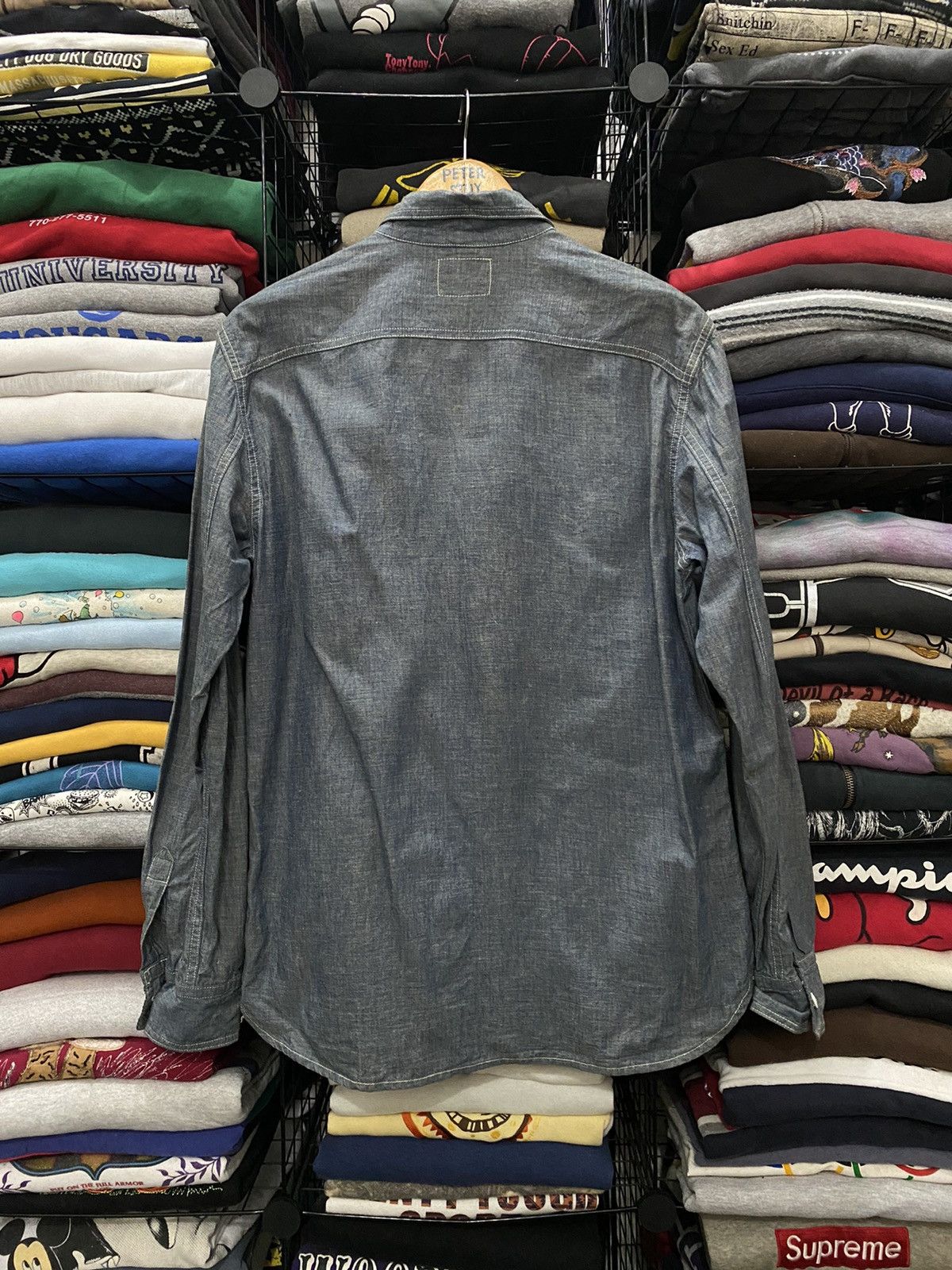 Levi's Vintage 90’s Levis denim shirt Size US L / EU 52-54 / 3 - 3 Thumbnail