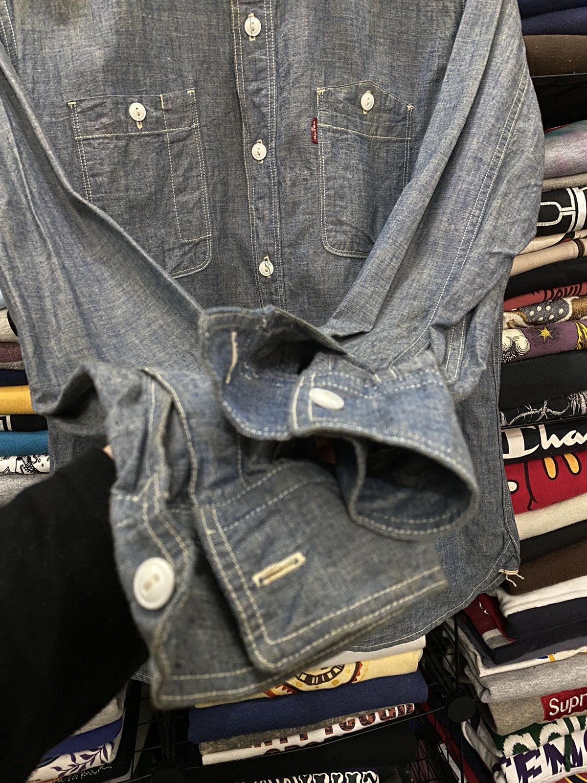 Levi's Vintage 90’s Levis denim shirt Size US L / EU 52-54 / 3 - 5 Thumbnail