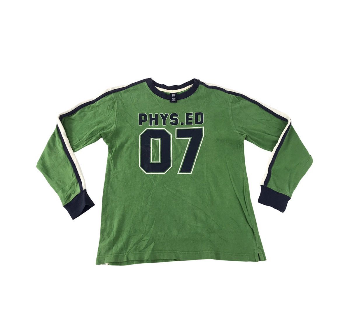 Gap × Japanese Brand Gap Phys. Ed 07 Longsleeve Striped Design Big Logo Style Size S / US 4 / IT 40 - 1 Thumbnail