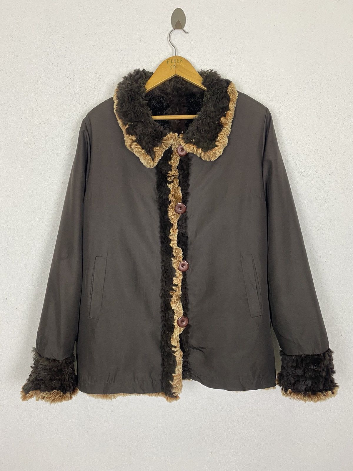 Other REVERSIBLE AUTHENTIC FUR JACKET NICE DESIGN-GK123 Size US L / EU 52-54 / 3 - 2 Thumbnail