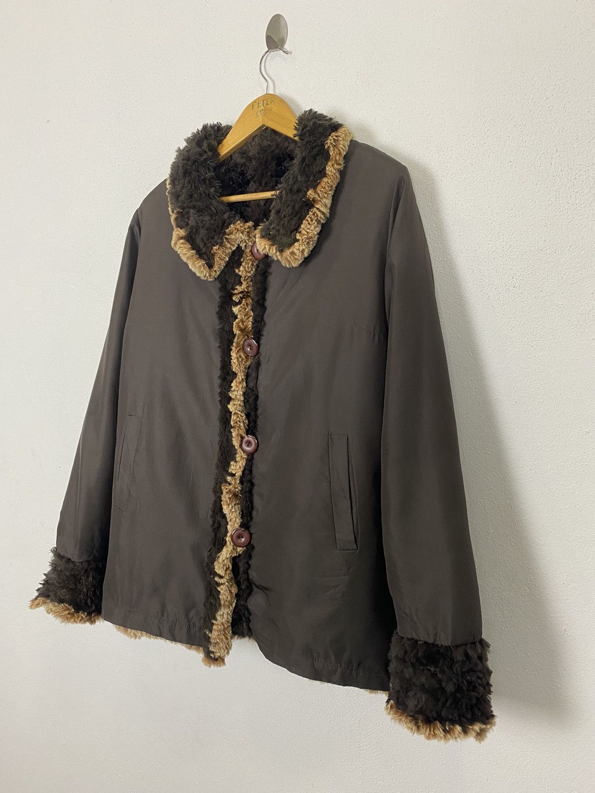 Other REVERSIBLE AUTHENTIC FUR JACKET NICE DESIGN-GK123 Size US L / EU 52-54 / 3 - 4 Thumbnail