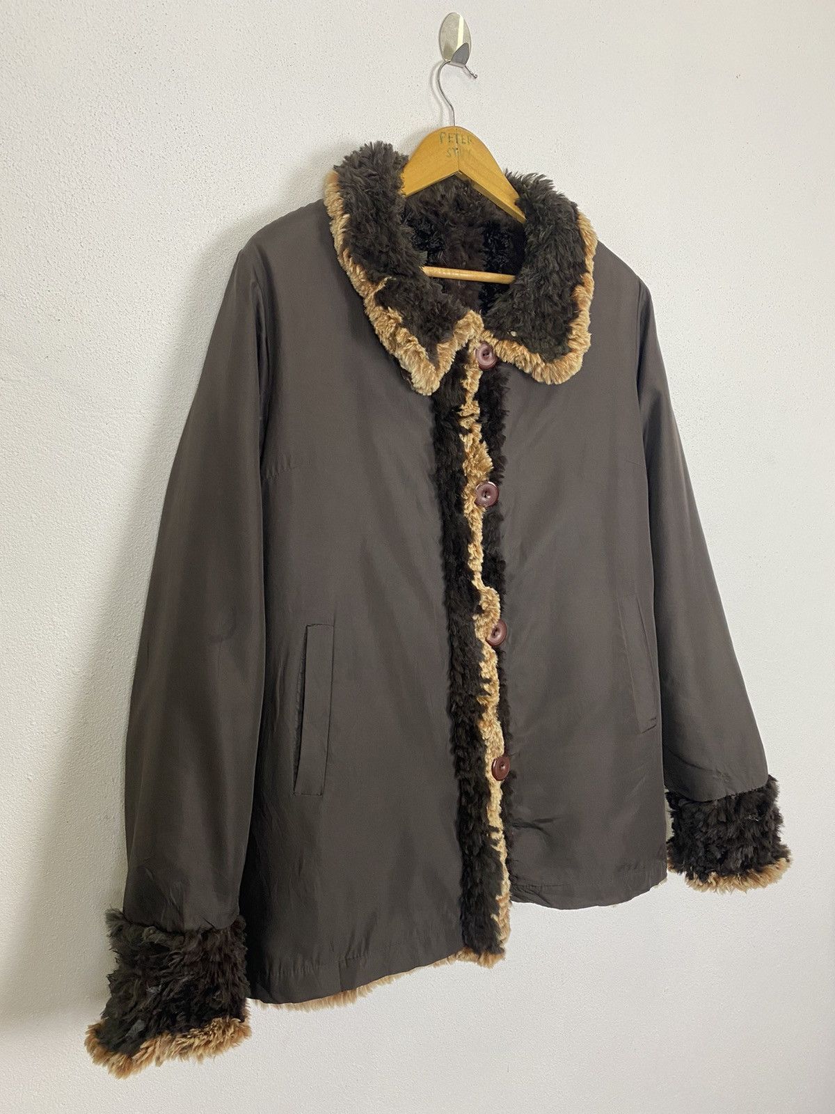 Other REVERSIBLE AUTHENTIC FUR JACKET NICE DESIGN-GK123 Size US L / EU 52-54 / 3 - 6 Thumbnail
