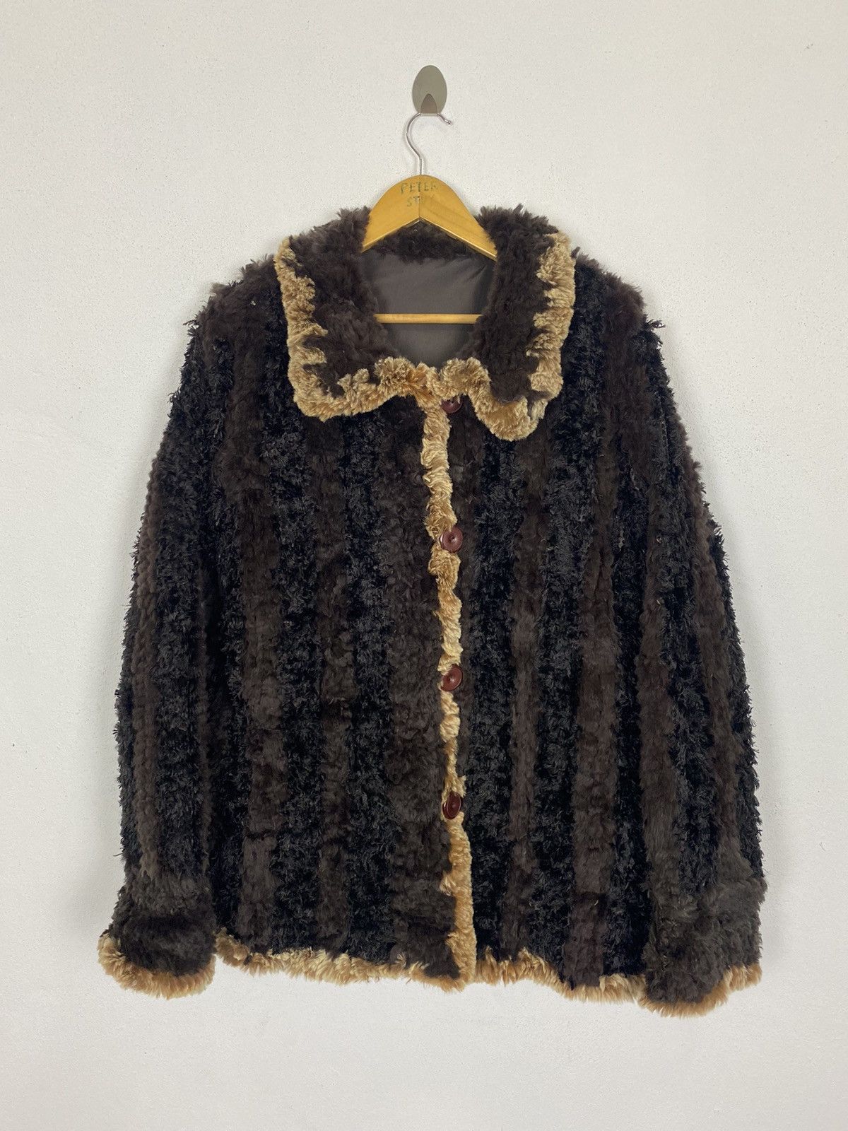 Other REVERSIBLE AUTHENTIC FUR JACKET NICE DESIGN-GK123 Size US L / EU 52-54 / 3 - 13 Thumbnail