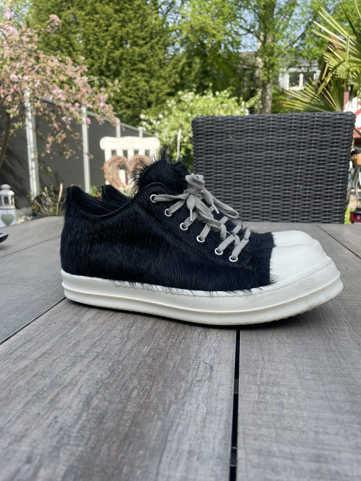 Rick Owens Rick Owens mainline pony hair ramones | Grailed