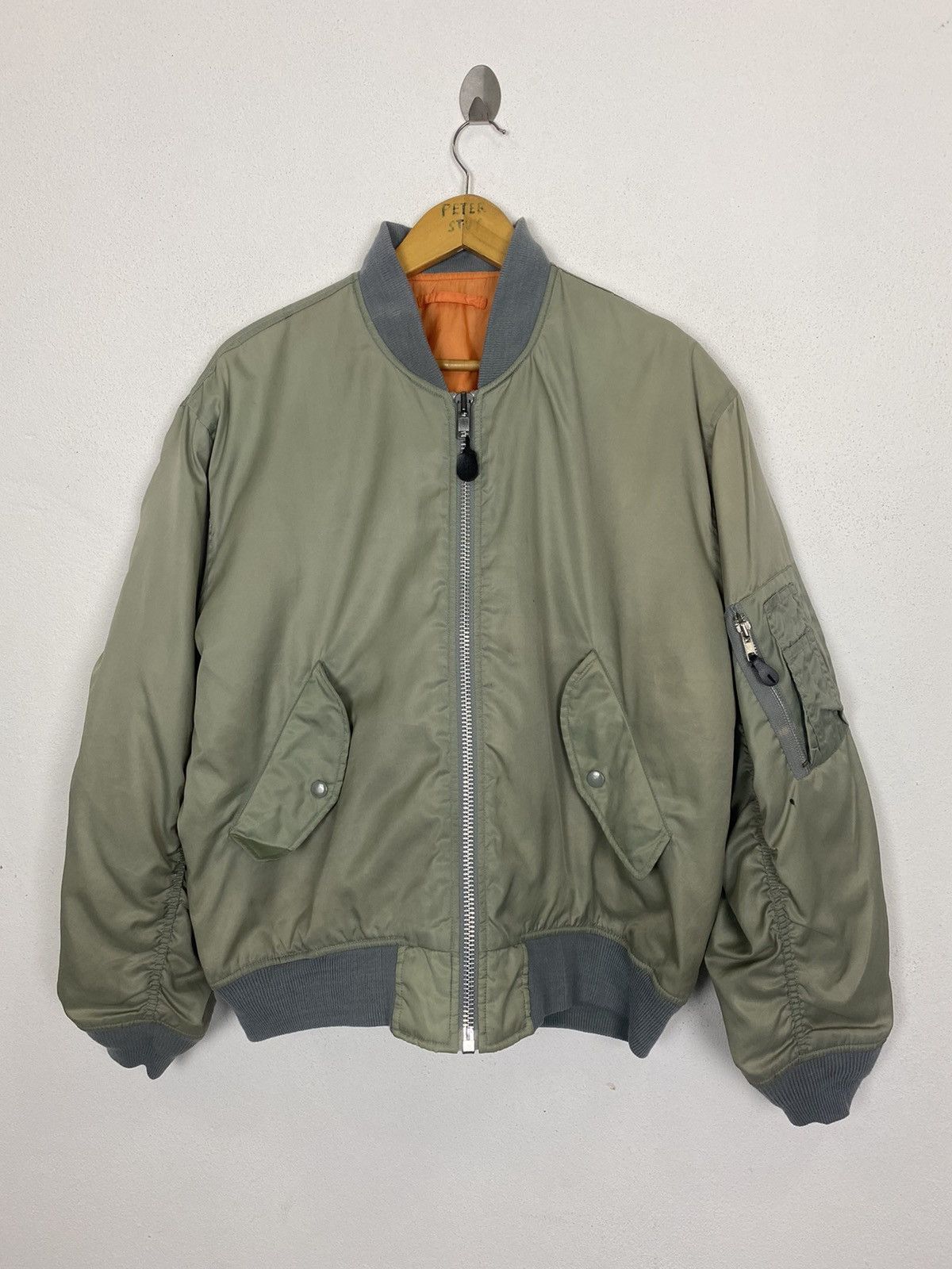 Vintage VINTAGE MA-1 FLYER MAN BOMBER JACKET Size US L / EU 52-54 / 3 - 2 Thumbnail