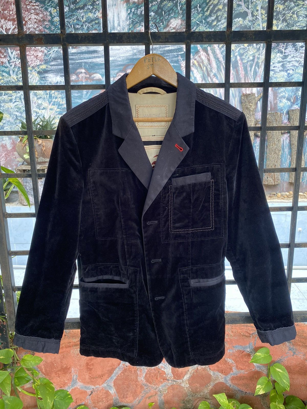 Marithe + Francois Girbaud JESUS PIRANHA-MARITHE FRANCOIS GIRBAUD VELVET JACKET Size US M / EU 48-50 / 2 - 2 Thumbnail