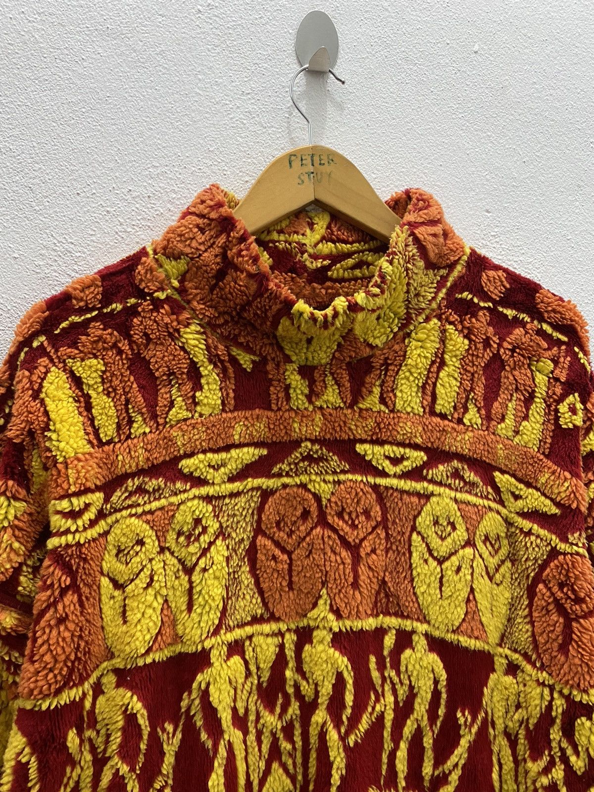 Descente × Japanese Brand × Vintage 🔥RARE🔥VINTAGE DECENTE DEEP PILE KUNO ART FLEECE PULLOVER Size US L / EU 52-54 / 3 - 3 Thumbnail