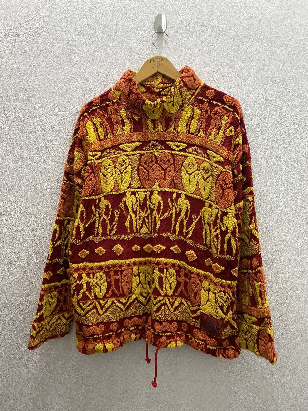 Descente × Japanese Brand × Vintage 🔥RARE🔥VINTAGE DECENTE DEEP PILE KUNO ART FLEECE PULLOVER Size US L / EU 52-54 / 3 - 2 Thumbnail