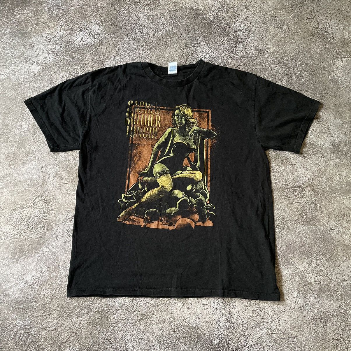 Vintage Vintage Y2K Graphic Tee Grunge Horror Skull Cross Print L Size US L / EU 52-54 / 3 - 2 Thumbnail