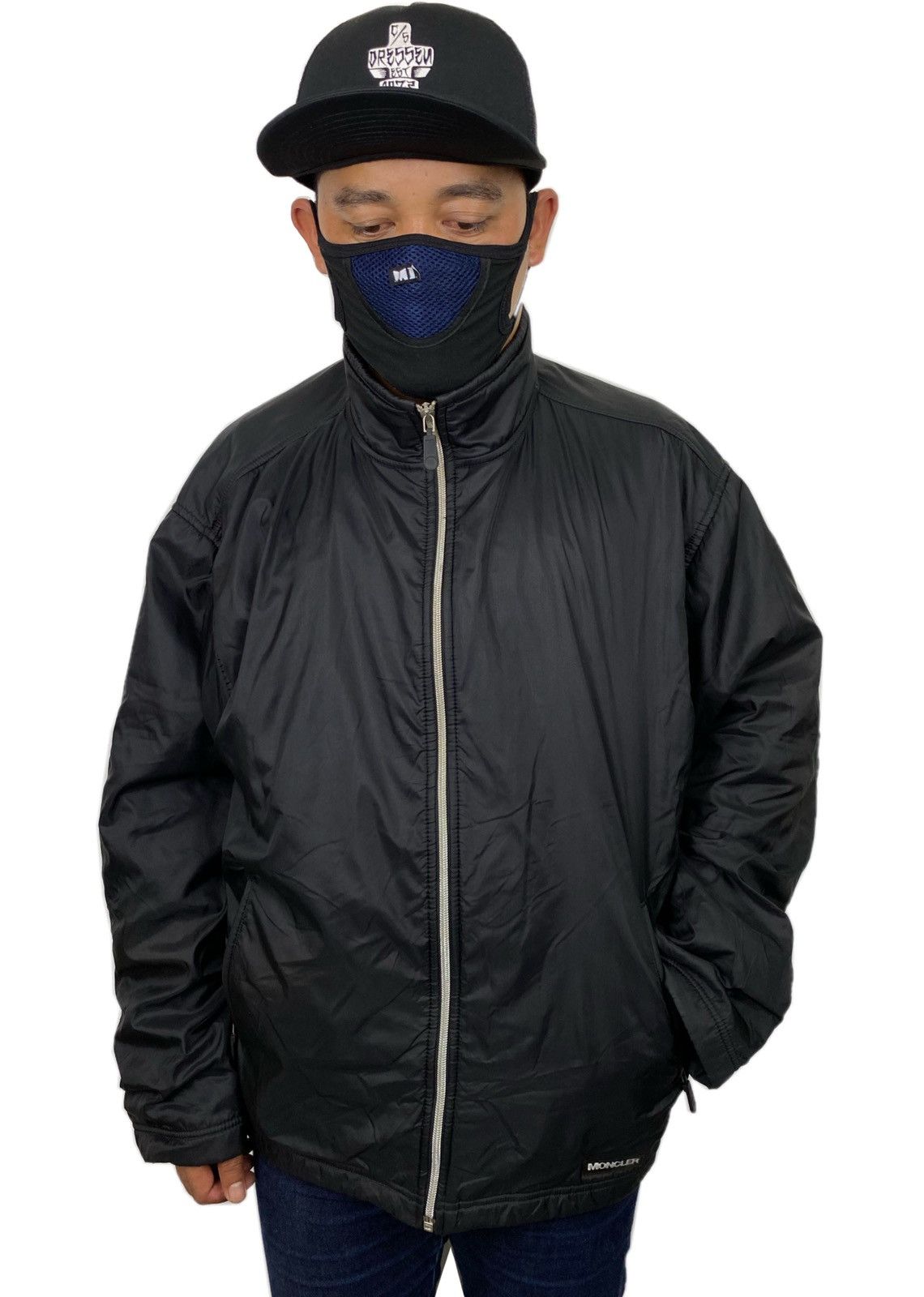 Moncler 🔥VINTAGE MONCLER CRENOBLE BLACK JACKET Size US L / EU 52-54 / 3 - 2 Thumbnail