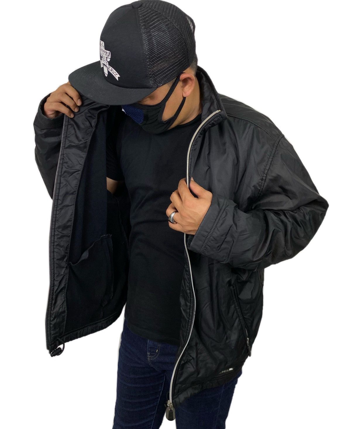 Moncler 🔥VINTAGE MONCLER CRENOBLE BLACK JACKET Size US L / EU 52-54 / 3 - 1 Thumbnail