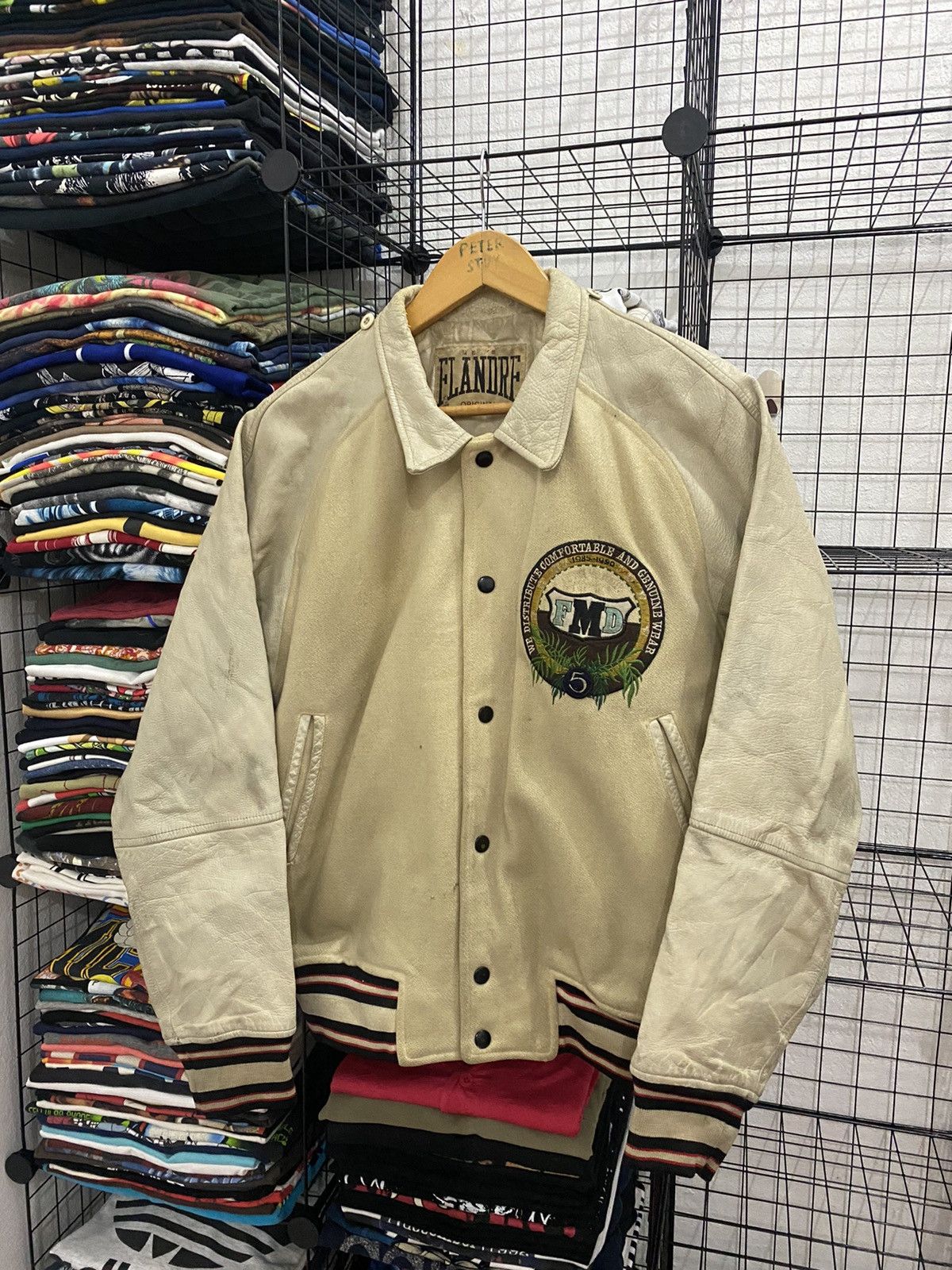 Vintage GK20 Vintage Flandre Varsity Jacket Size US M / EU 48-50 / 2 - 2 Thumbnail