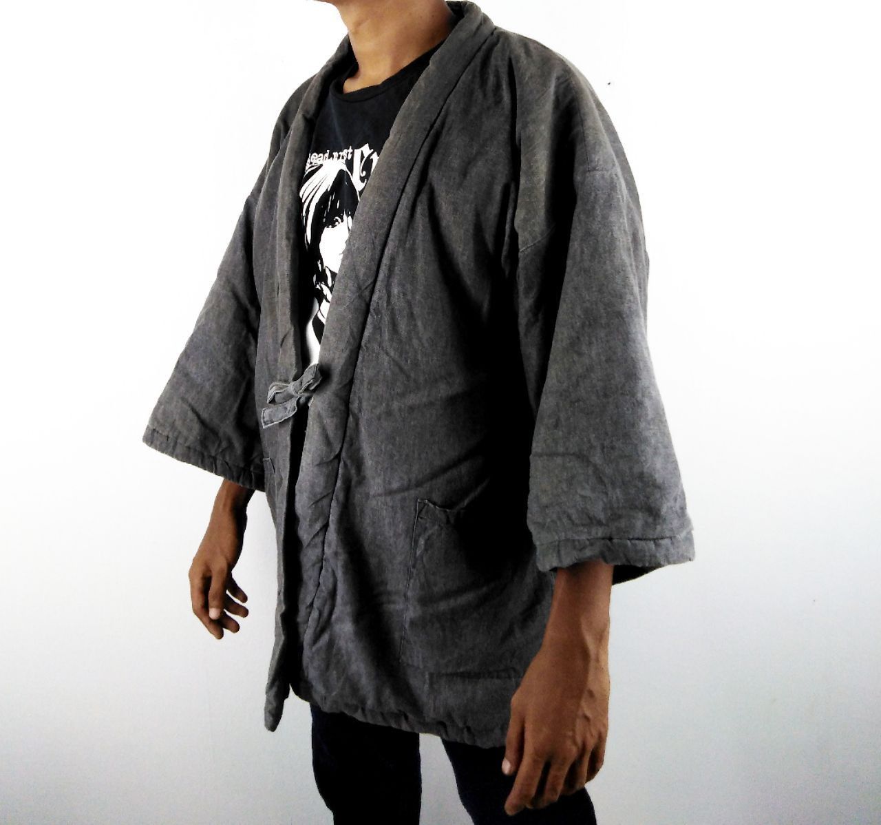 Gianni Valentino × Valentino GIANNI VALENTINO BLACK DENIM KIMONOS Size US L / EU 52-54 / 3 - 1 Thumbnail