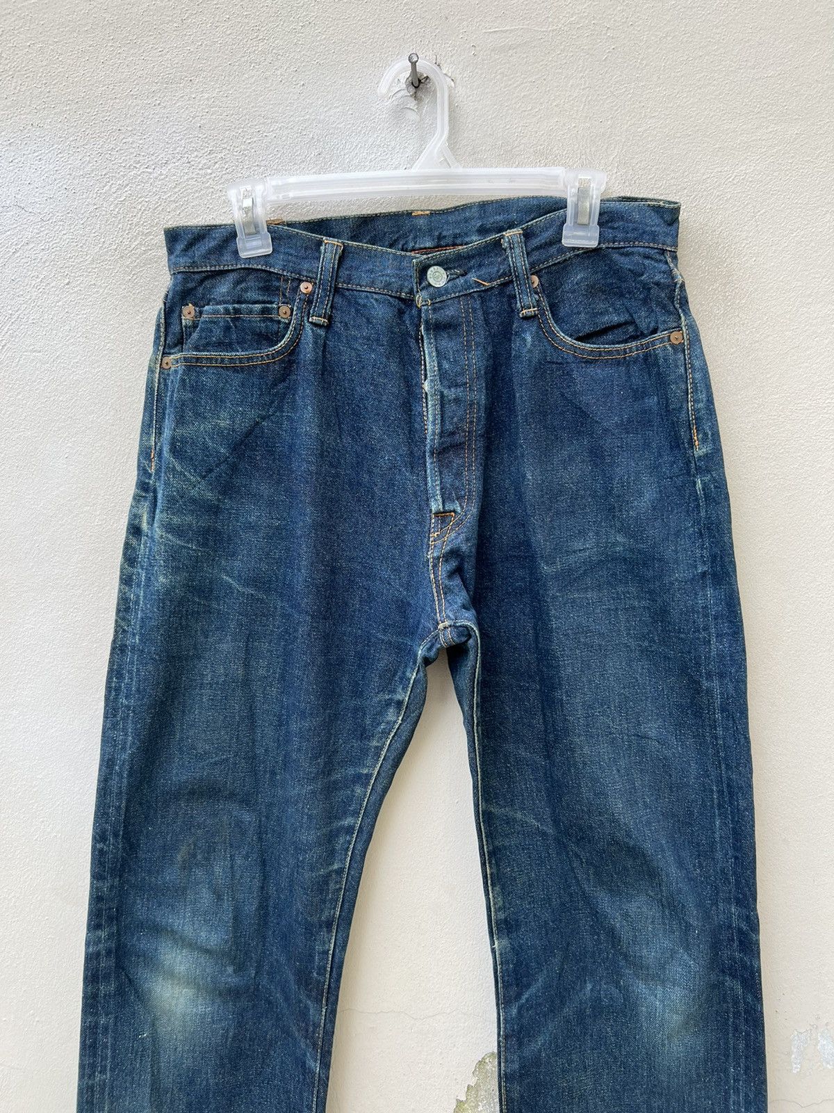 45rpm VTG 45rpm Japan Limited 95# 608 Selvedge Denim Dirty Jeans Size US 32 / EU 48 - 7 Thumbnail