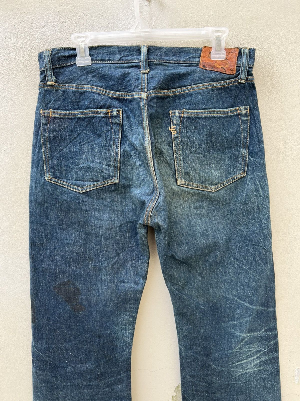 45rpm VTG 45rpm Japan Limited 95# 608 Selvedge Denim Dirty Jeans Size US 32 / EU 48 - 16 Thumbnail