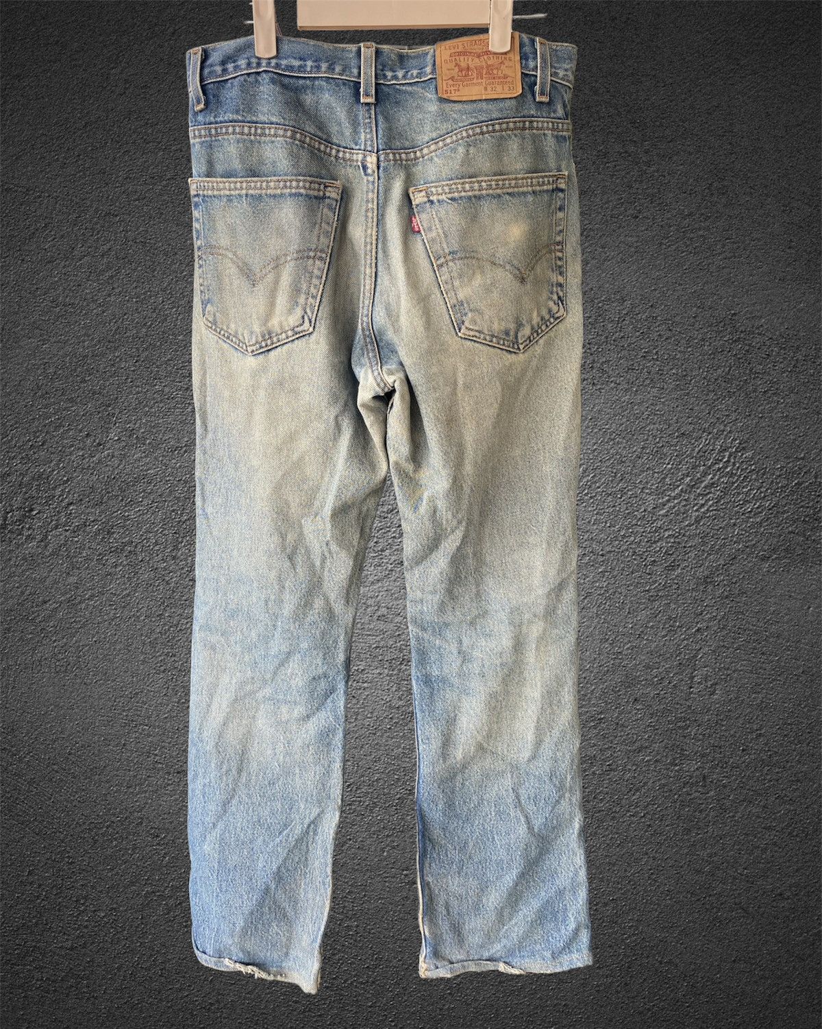 Levi's Vintage 90s distressed levis 517 blue denim jeans Size US 32 / EU 48 - 2 Thumbnail