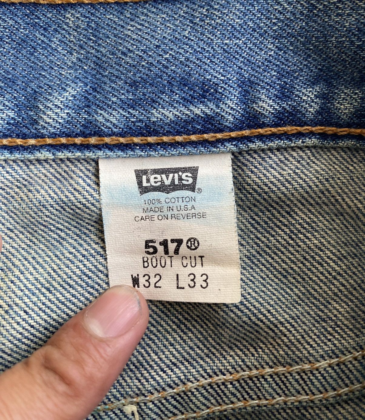 Levi's Vintage 90s distressed levis 517 blue denim jeans Size US 32 / EU 48 - 16 Thumbnail