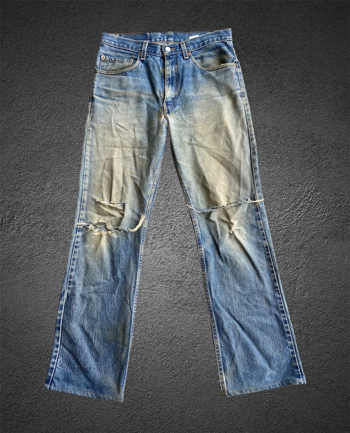 Levi's Vintage 90s distressed levis 517 blue denim jeans Size US 32 / EU 48 - 3 Thumbnail