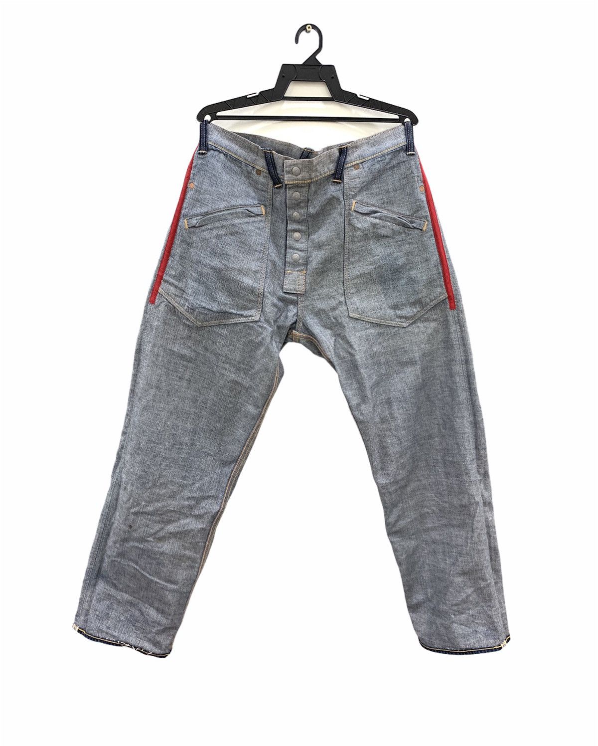 Evisu Vintage Evisu The Siotani Brothers Reversible Selvedge Size US 37 - 4 Thumbnail