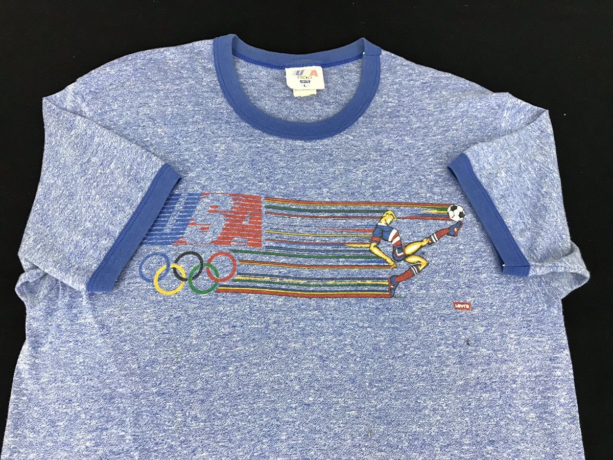 Levi's × USA Olympics × Vintage Rare🔥Vintage 80s Levi’s Olympic Made In Usa Sportwear Size US M / EU 48-50 / 2 - 3 Thumbnail