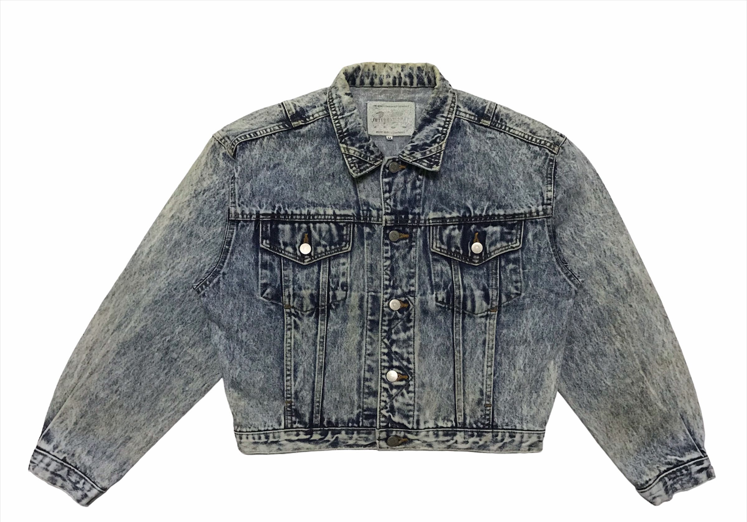 Hysteric Glamour Vintage blue way acid wash trucker jacket Size US M / EU 48-50 / 2 - 1 Thumbnail