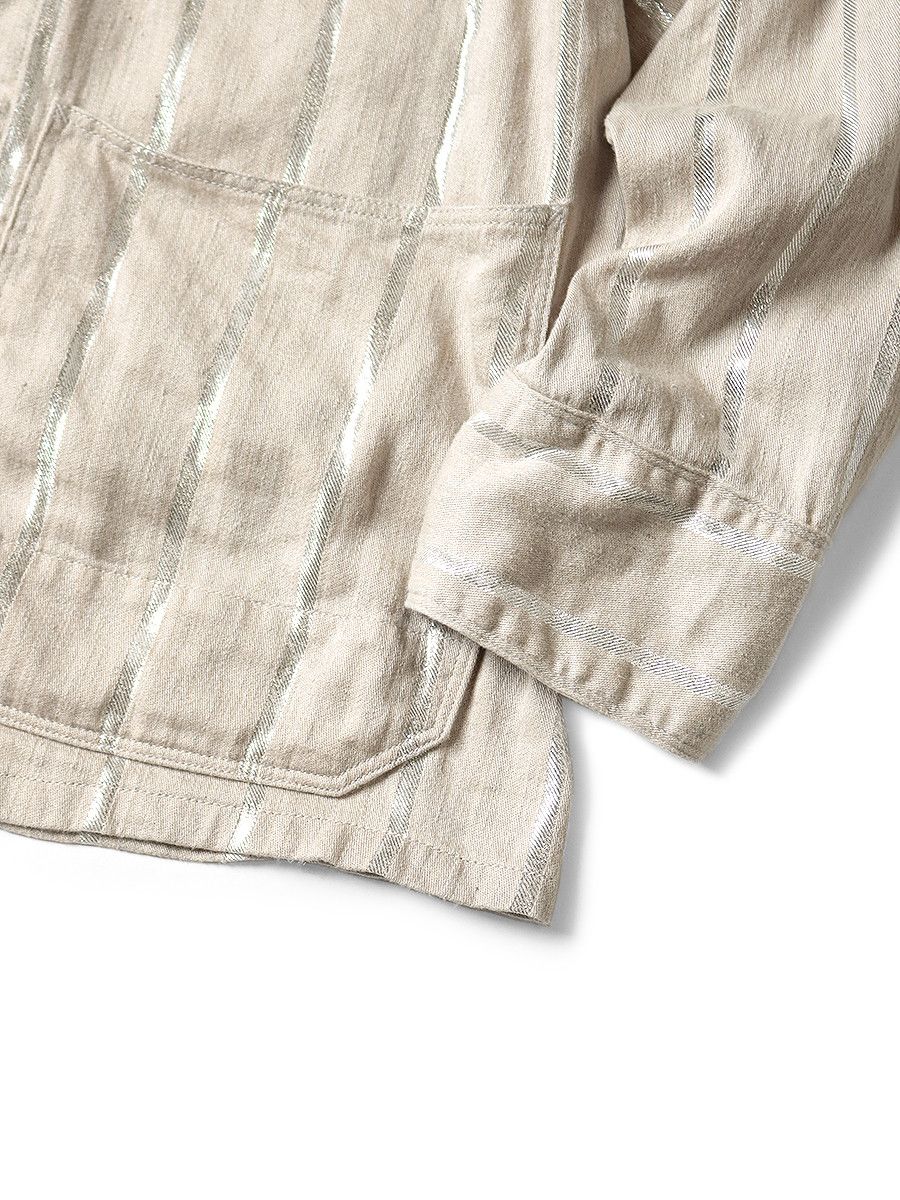 Number (N)ine kapital Linen Glitter Phillies Stripe CACTUS Coverall shirt Size US M / EU 48-50 / 2 - 4 Thumbnail