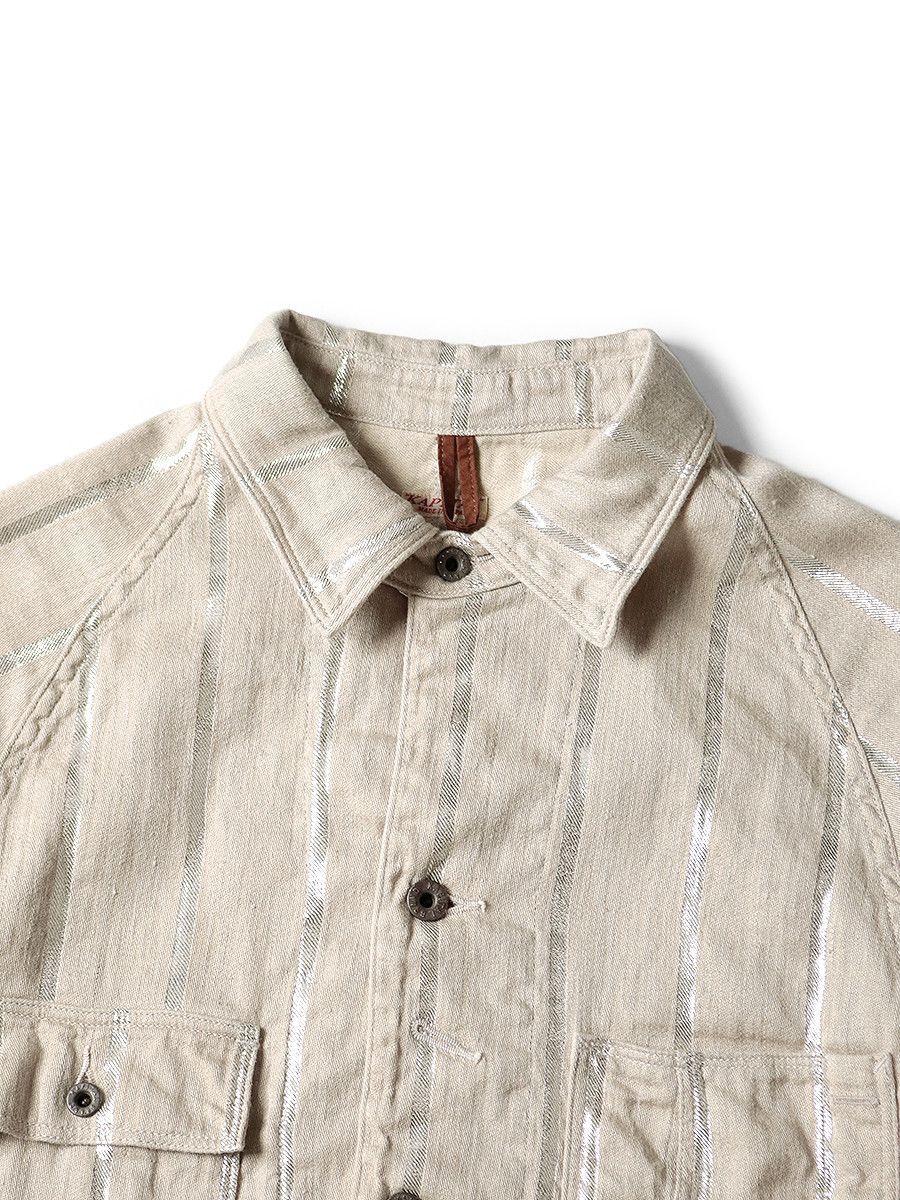 Number (N)ine kapital Linen Glitter Phillies Stripe CACTUS Coverall shirt Size US M / EU 48-50 / 2 - 3 Thumbnail