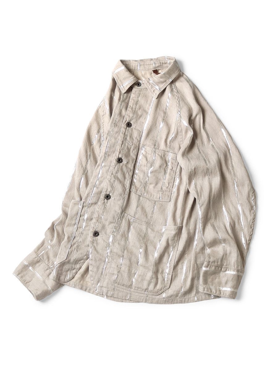 Number (N)ine kapital Linen Glitter Phillies Stripe CACTUS Coverall shirt Size US M / EU 48-50 / 2 - 1 Thumbnail