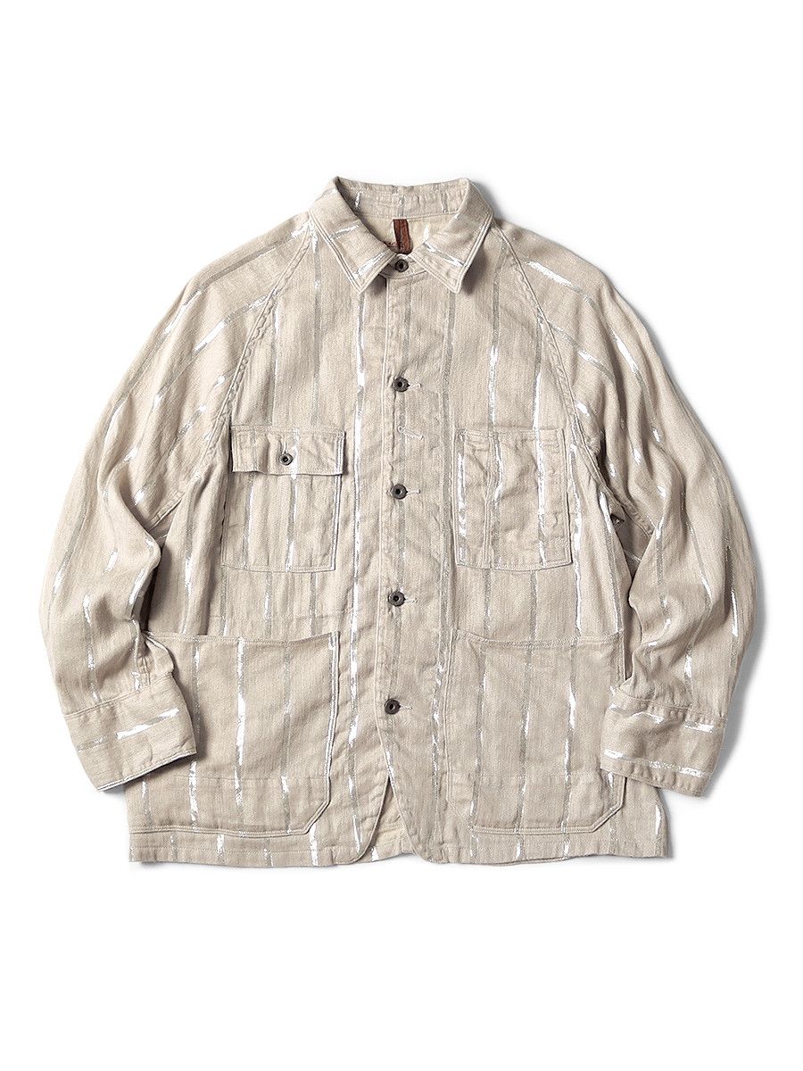 Number (N)ine kapital Linen Glitter Phillies Stripe CACTUS Coverall shirt Size US L / EU 52-54 / 3 - 7 Thumbnail